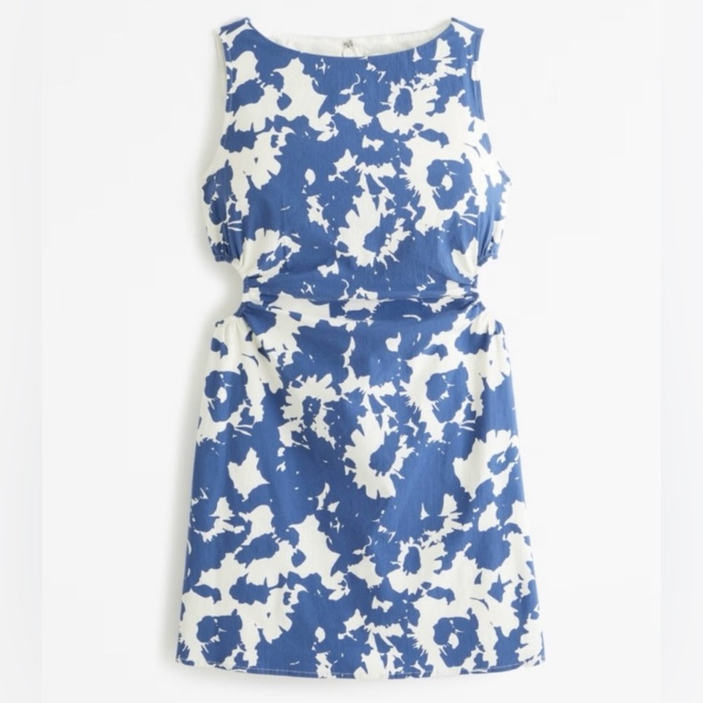Abercrombie & Fitch Floral Blue and White Dress